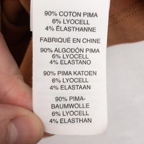 Vuori Tuvalu Pima Cotton Blend Tee Shirt Mens Large Brown Short Sleeve Crewneck - Picture 7 of 9